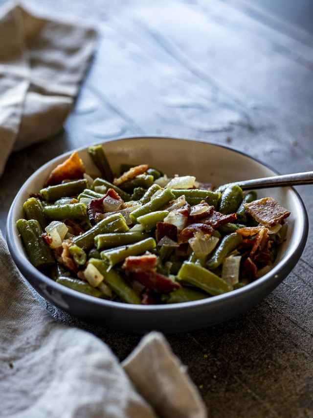 Sauteed Green Beans with Bacon Recipe Story
