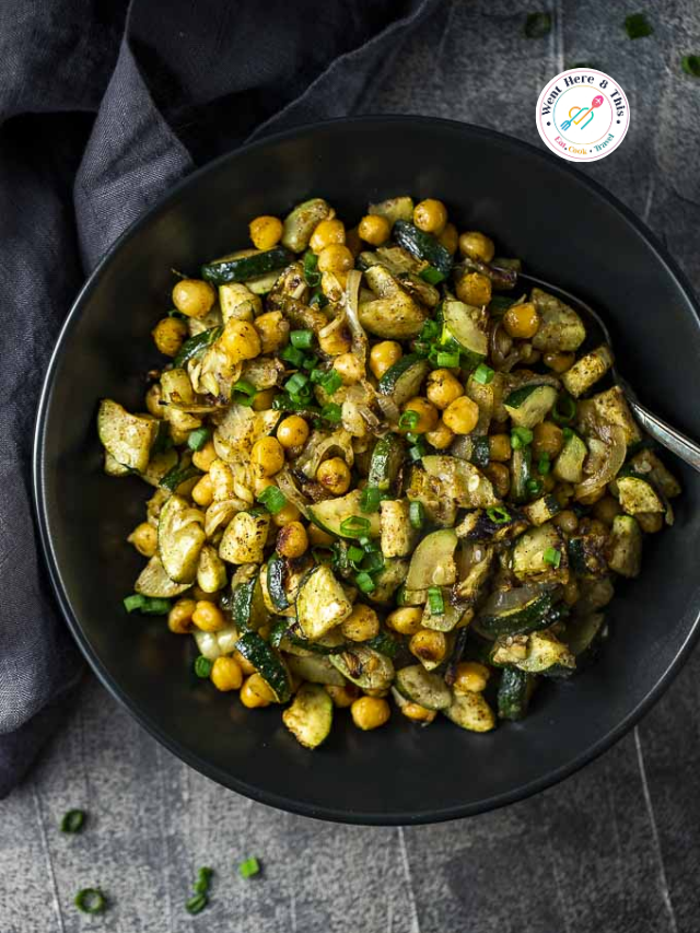 Warm Curried Chickpea Salad with Zucchini Story