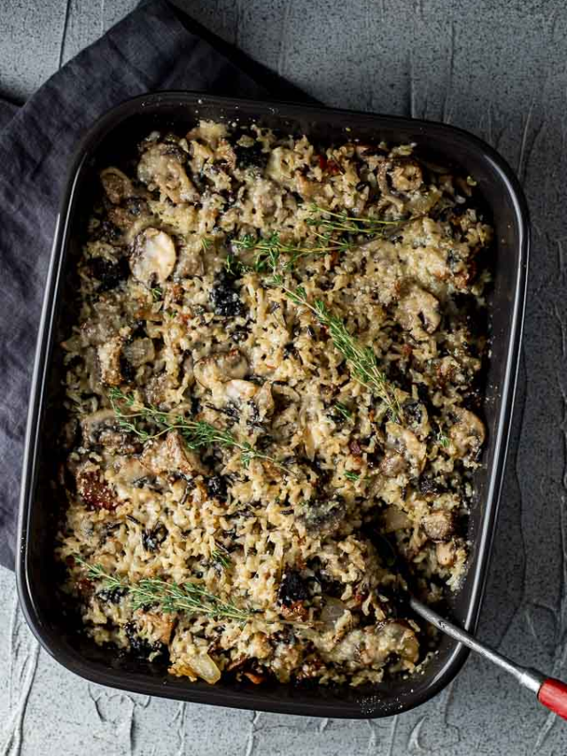 Wild Rice Stuffing with Mushrooms Story