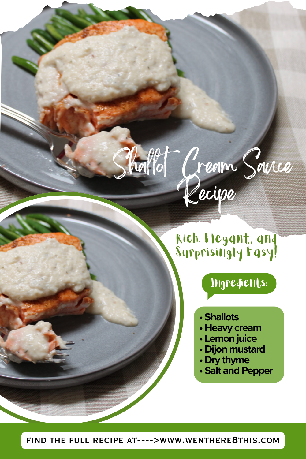 creamy shallot sauce