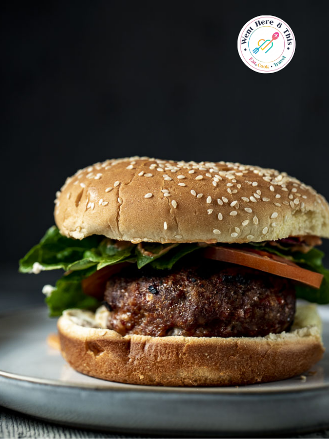 Goat Cheese Stuffed Bison Burger Story