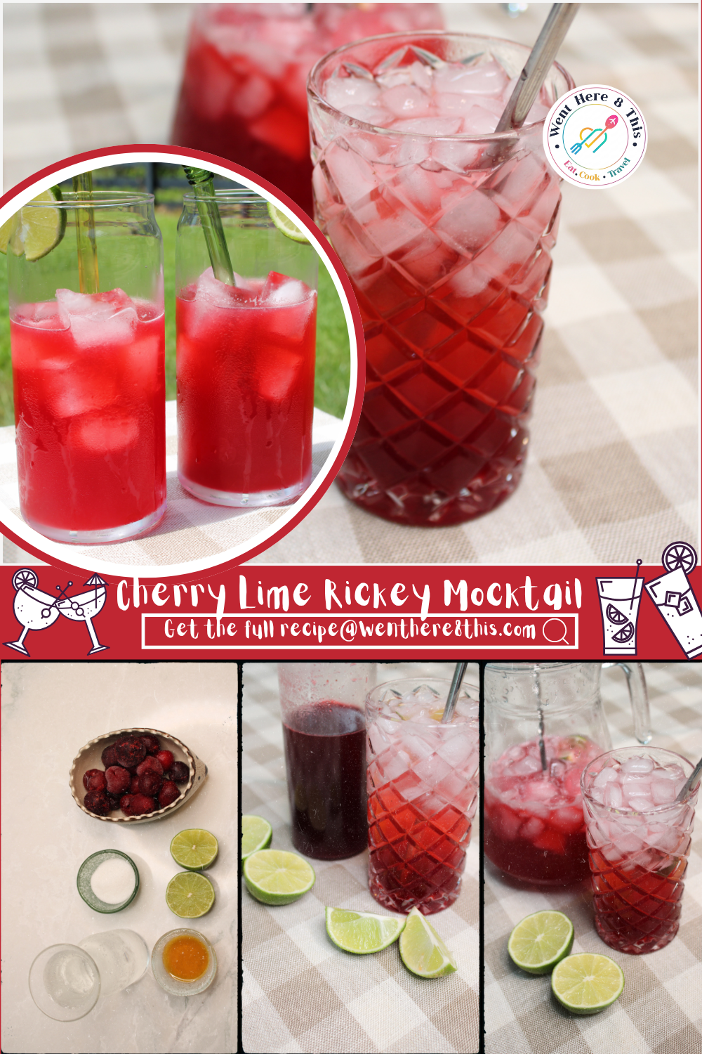 Cherry Lime Rickey Mocktail