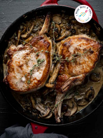 Pork Chops with Mushroom Gravy