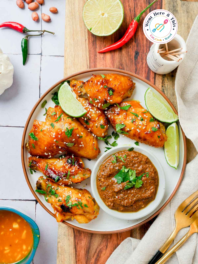Sticky Thai Chicken Wings With Peanut Satay Sauce Story