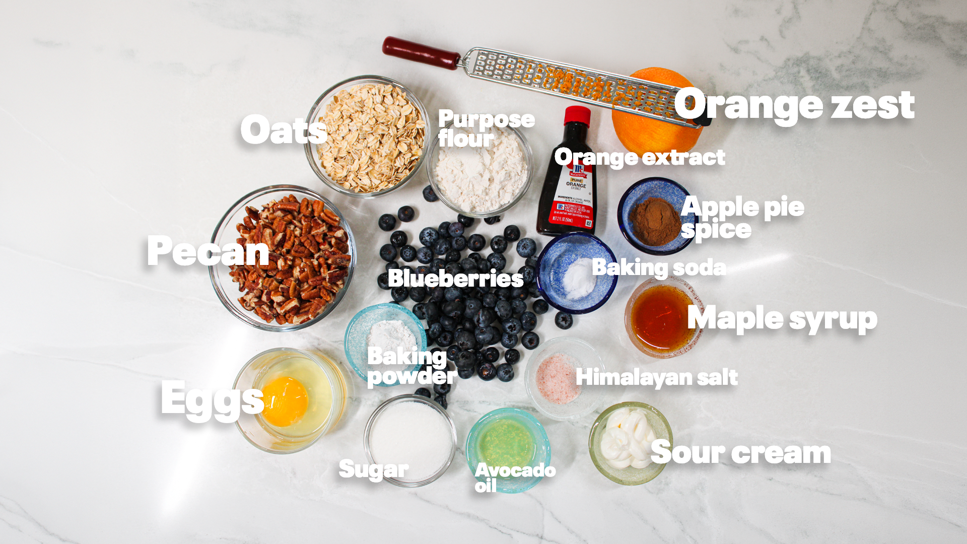 bakery style blueberry muffins INGREDIENTES