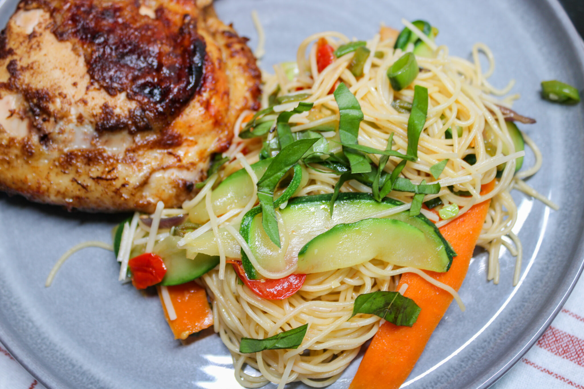 vegetarian angel hair pasta