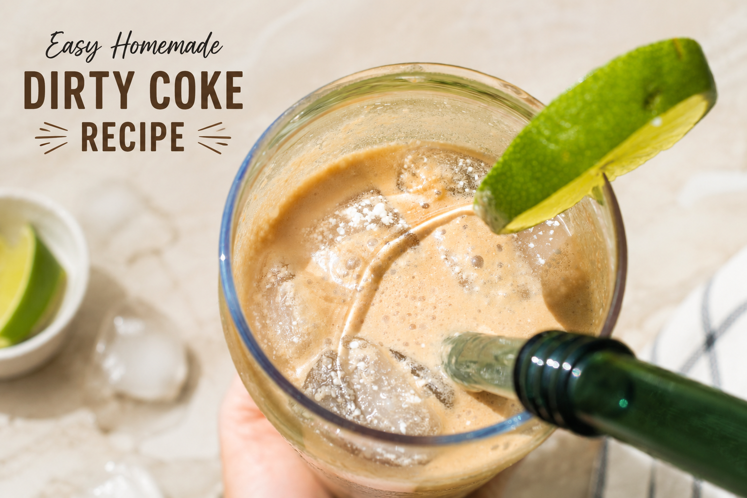 Dirty coke mocktail
