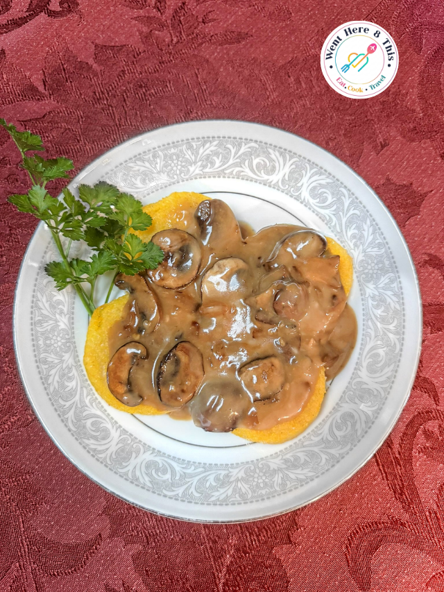 Easy Air-Fried Polenta with Dreamy Mushroom Sauce Story