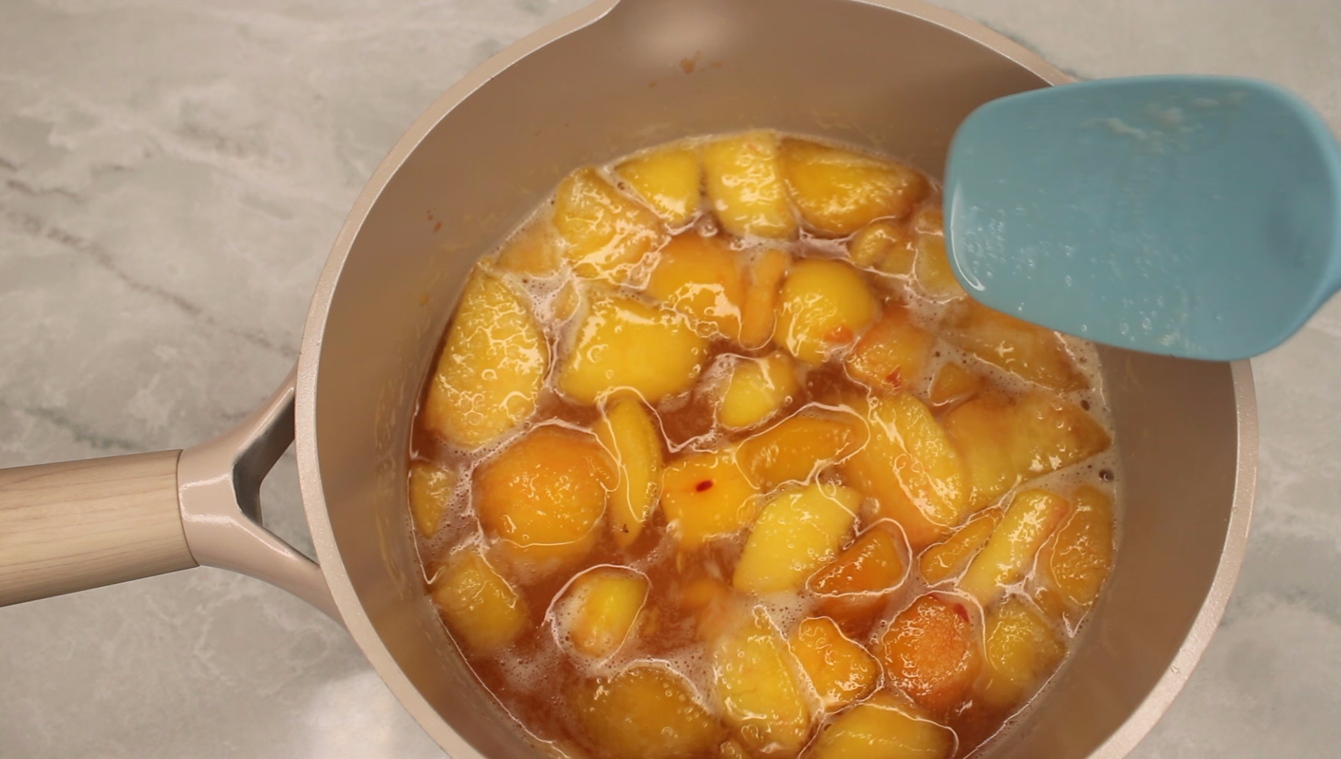step1 Ginger Peach mocktail