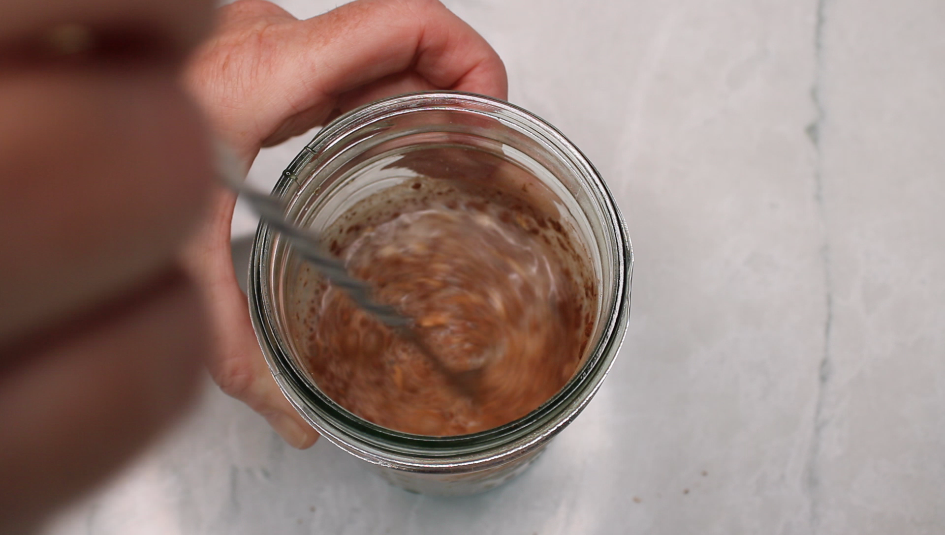 step1 overnight oatmeal jar