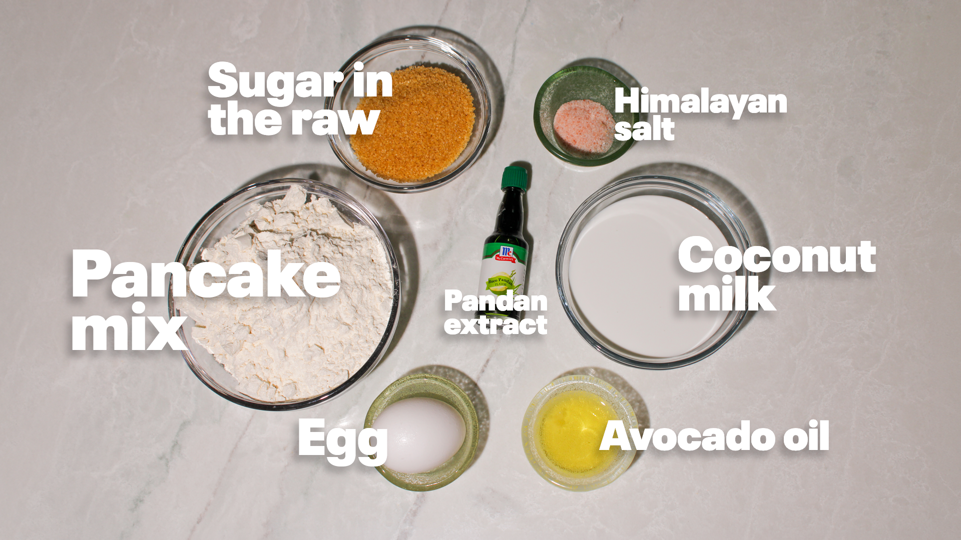 INGREDIENTES EASY PANDAN PANCAKE