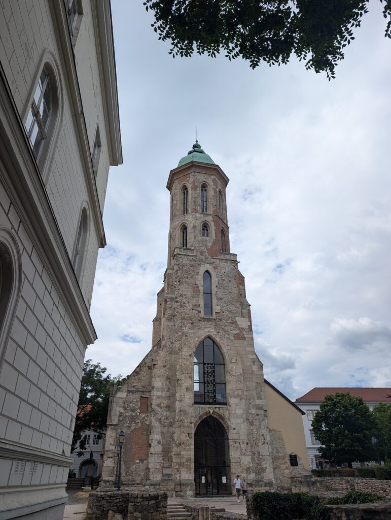 Tower of the Church of Saint Mary Magdalene, also known as the Buda Tower, located in the Buda Castle district
