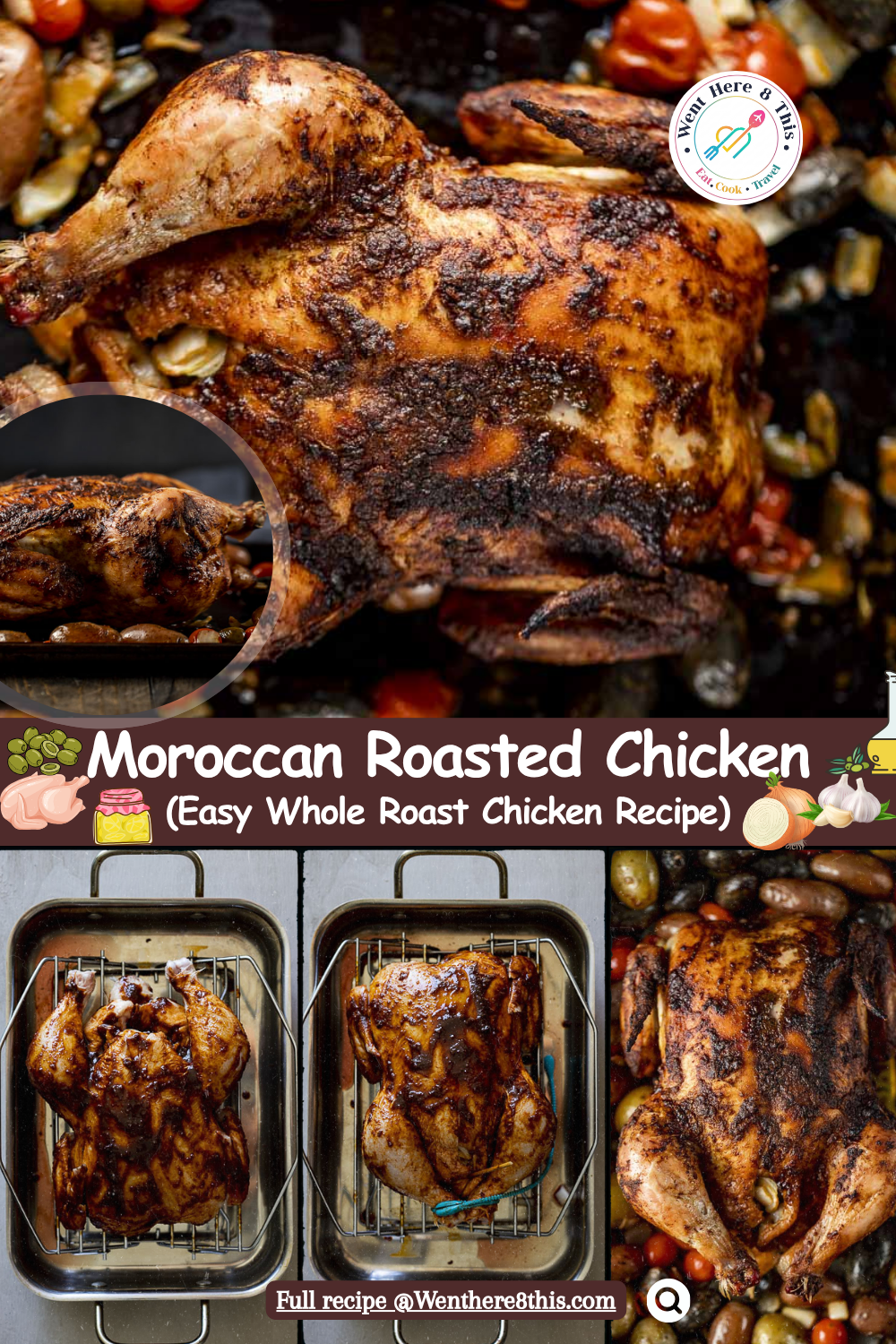 Whole Roasted Moroccan Chicken