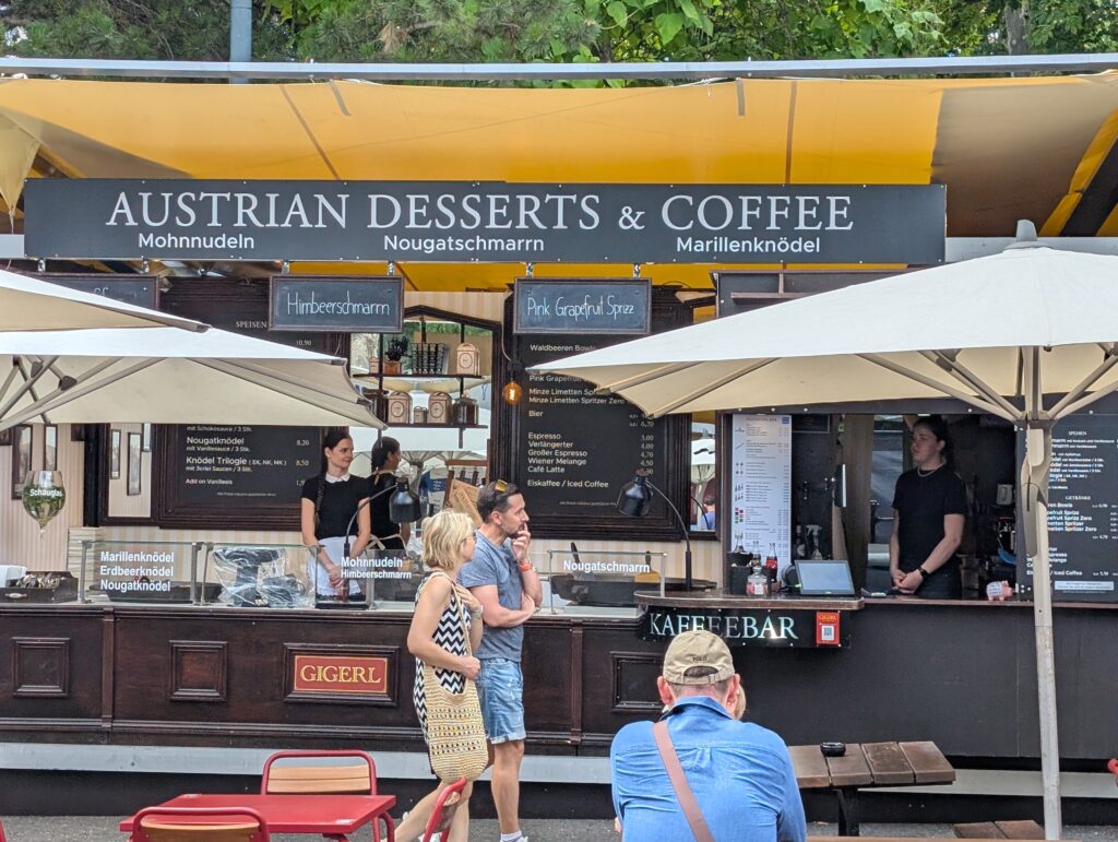 Austrian Food and Desert food vendor