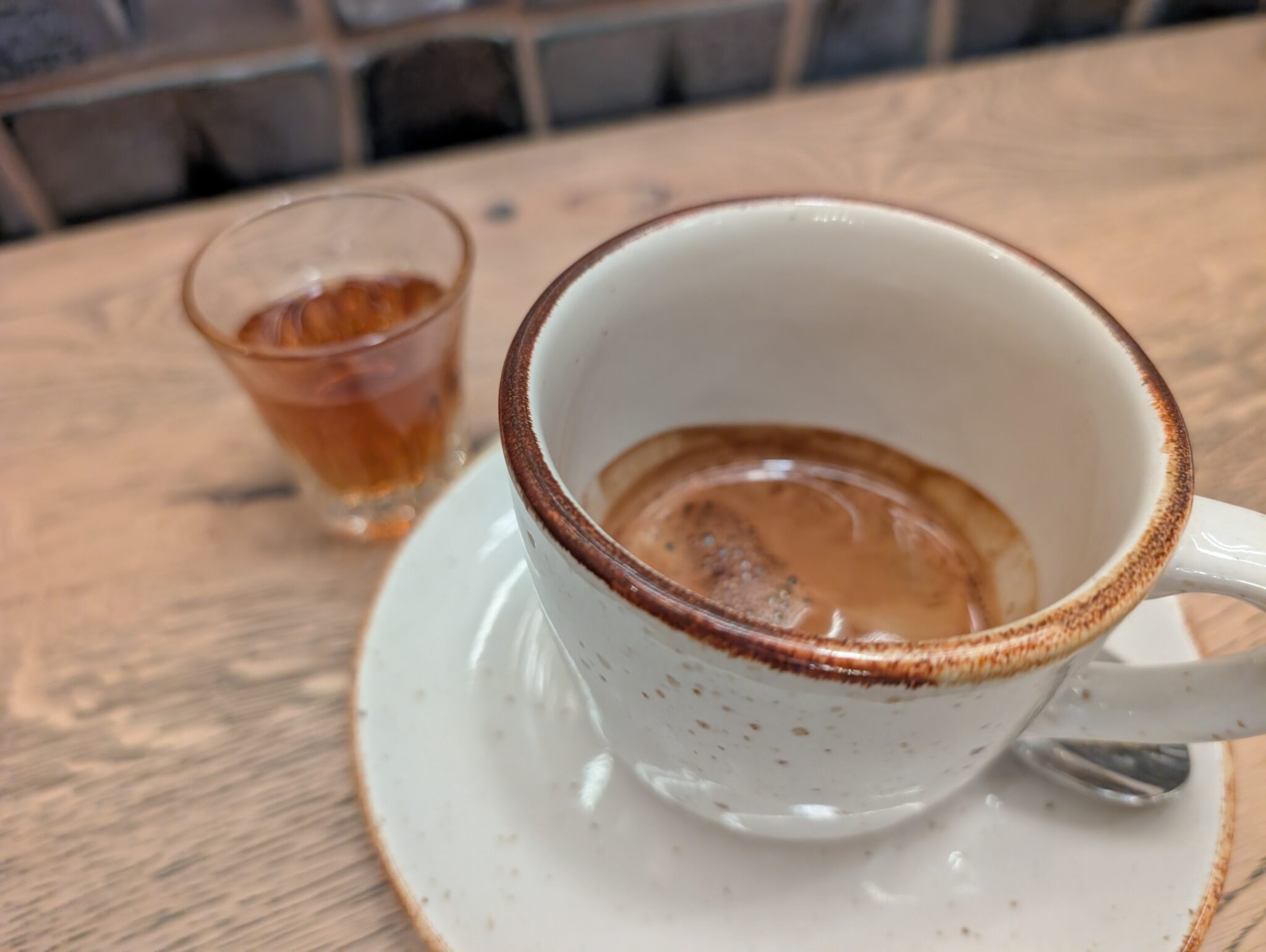 Espresso with a shot of caramel