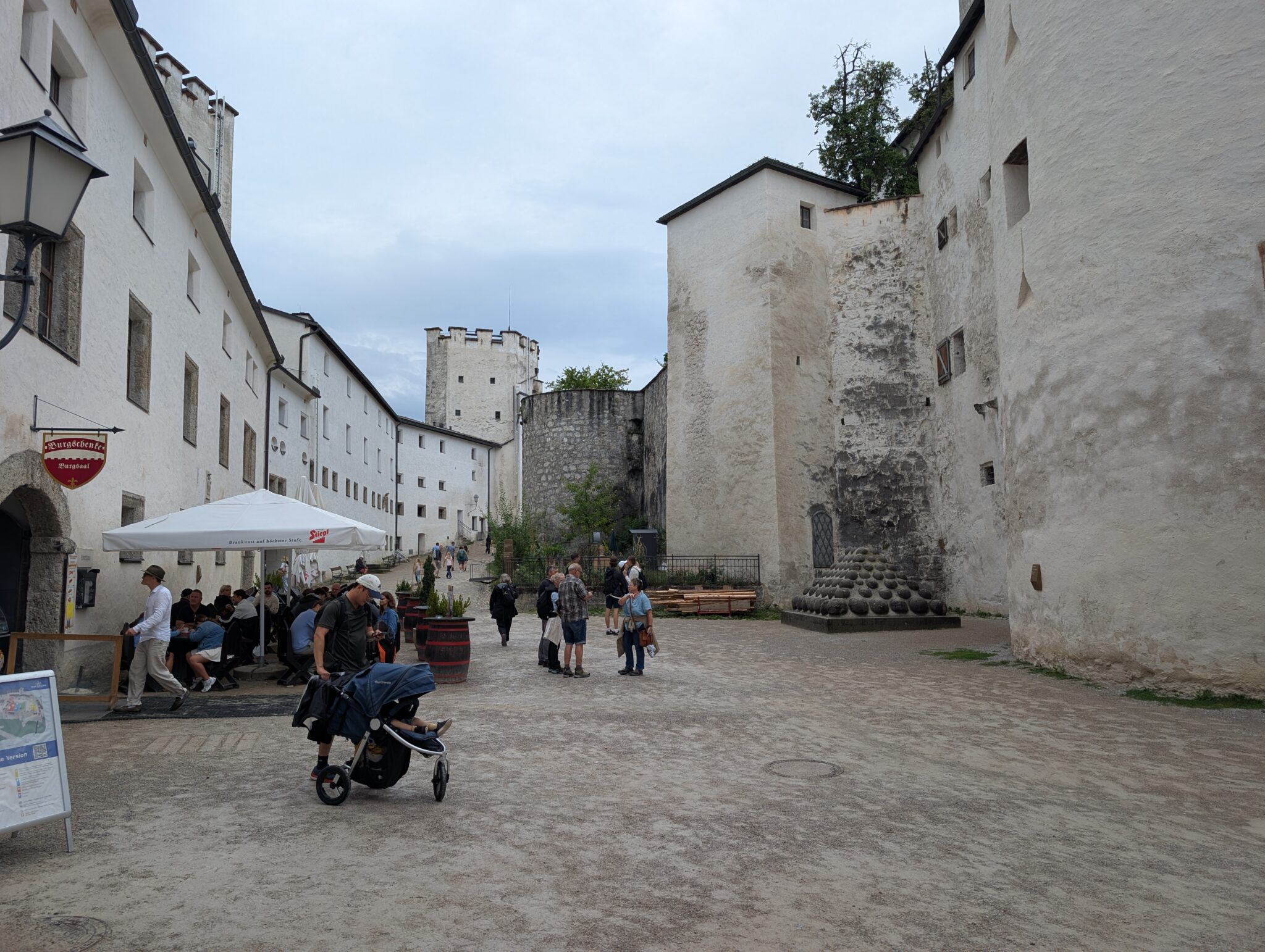 Inner courtyard area of the Hohensalzburg Fortress