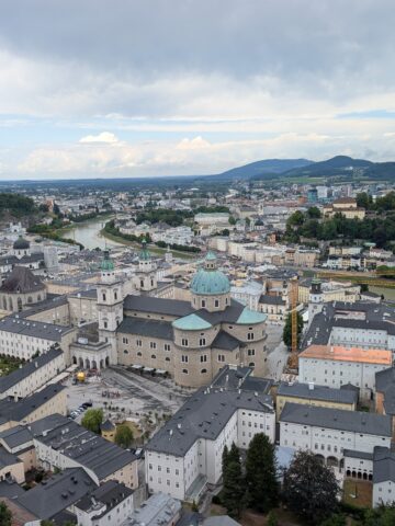 View from atop the tower in the fortress