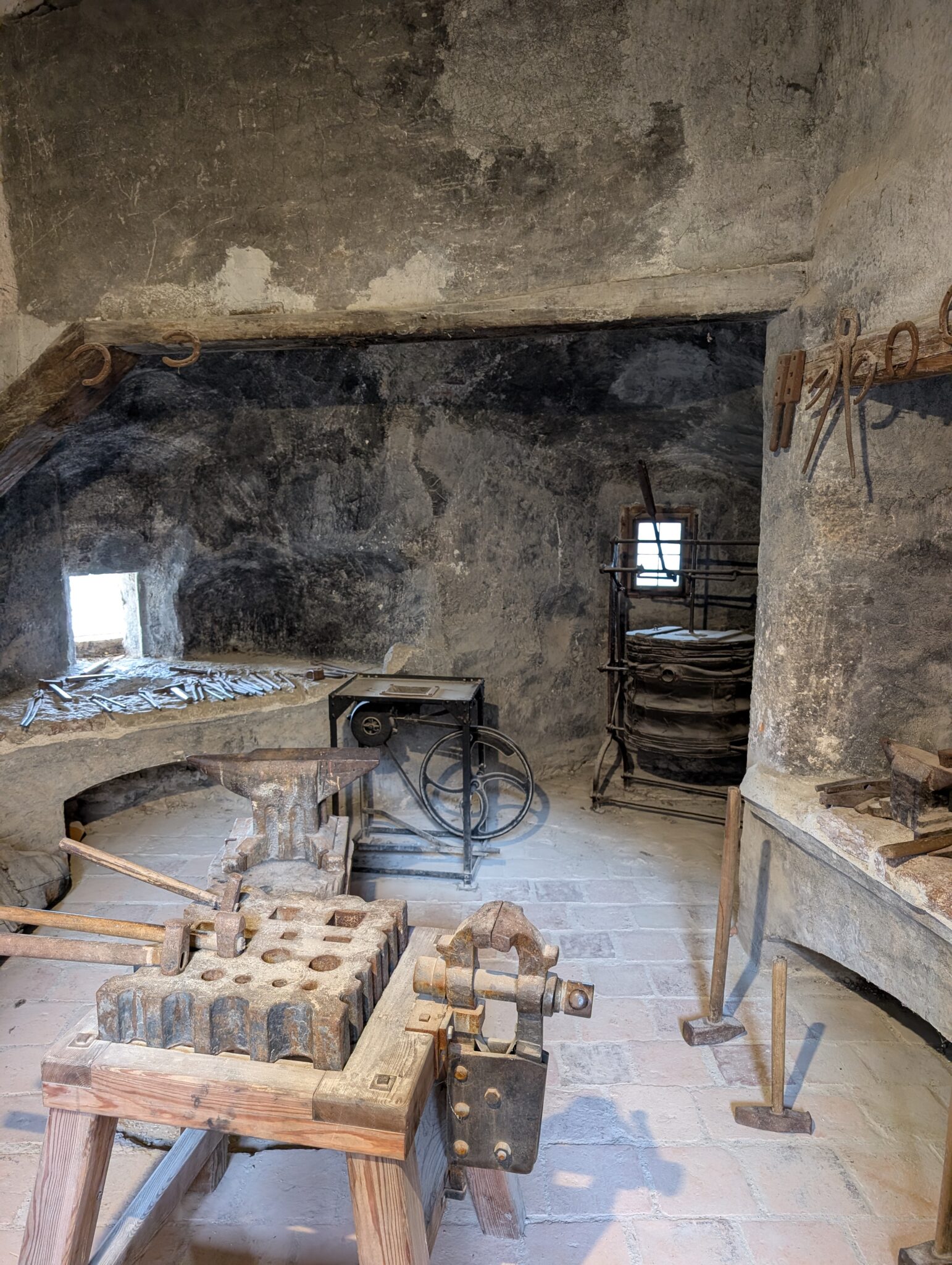 Blacksmith workshop inside the Hohensalzburg Fortress during Salzburg Day Trip from Vienna