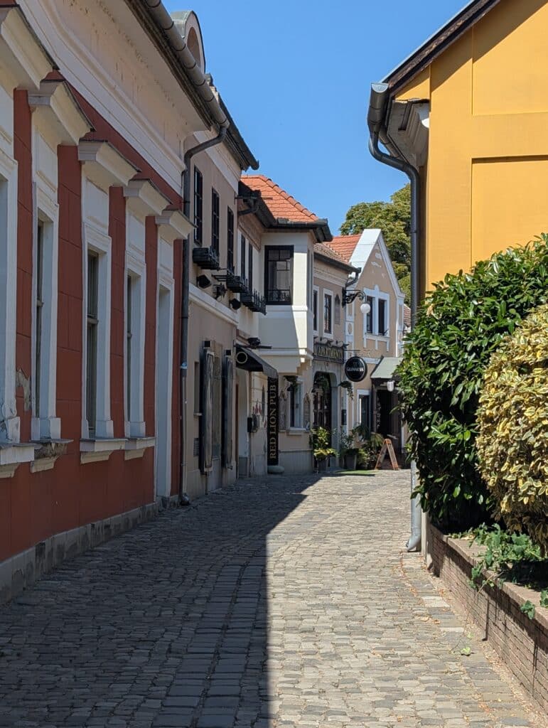 Colorful Baroque architecture and art scene in Szentendre