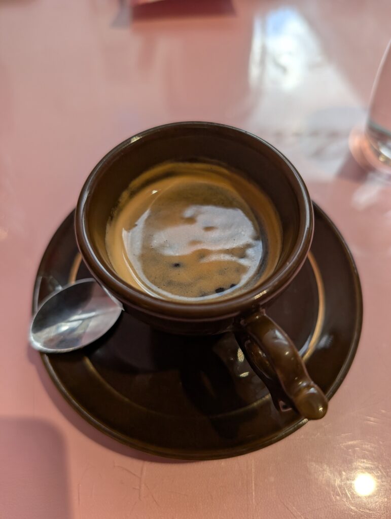 Espresso at AIDA Café-Konditorei