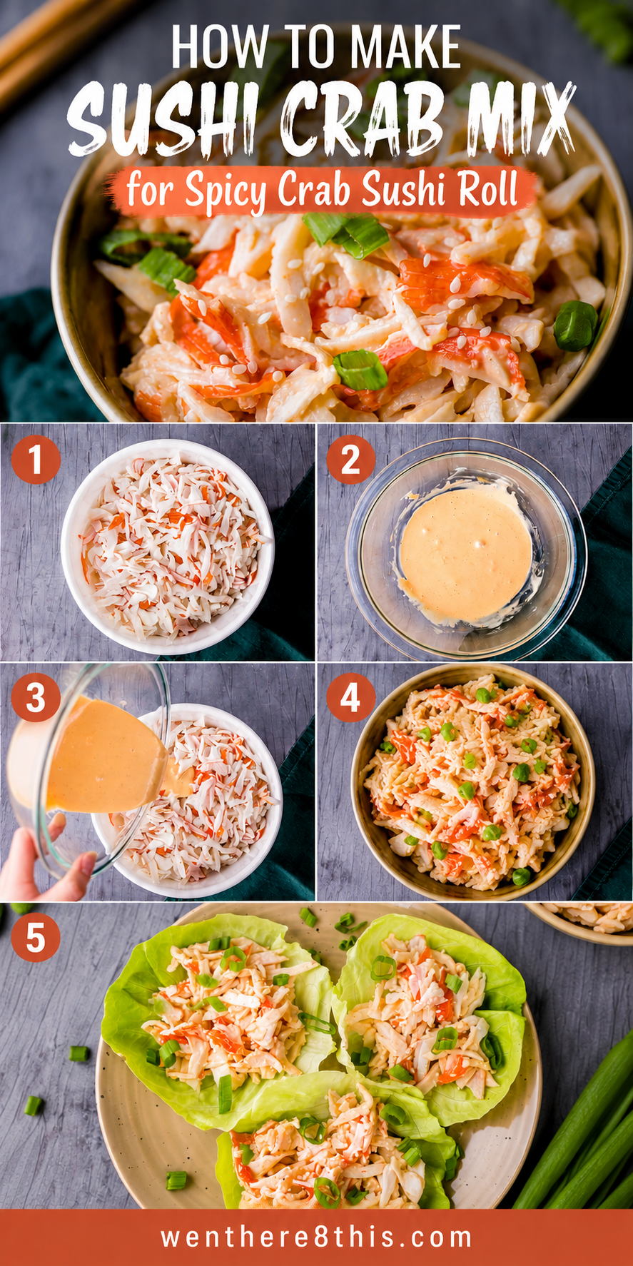 How to Make Sushi Crab Mix for Spicy Crab Sushi Roll