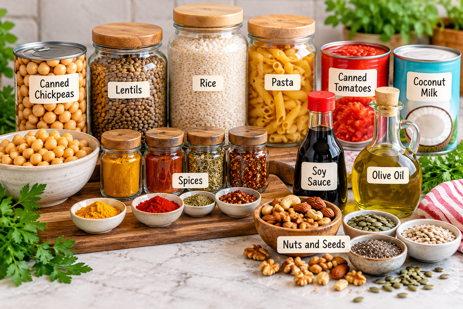 Vegetarian Meal Planning Ingredients
