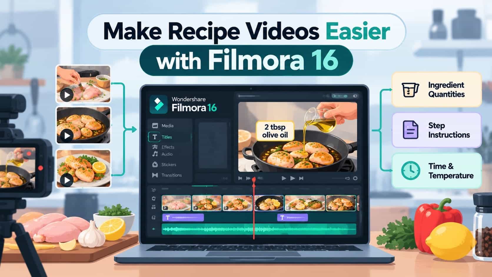 how to make cooking videos